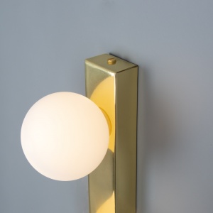 Noelani Bathroom Wall Light with Three Glass Globes IP44